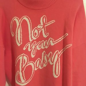 Cropped oversized sweater